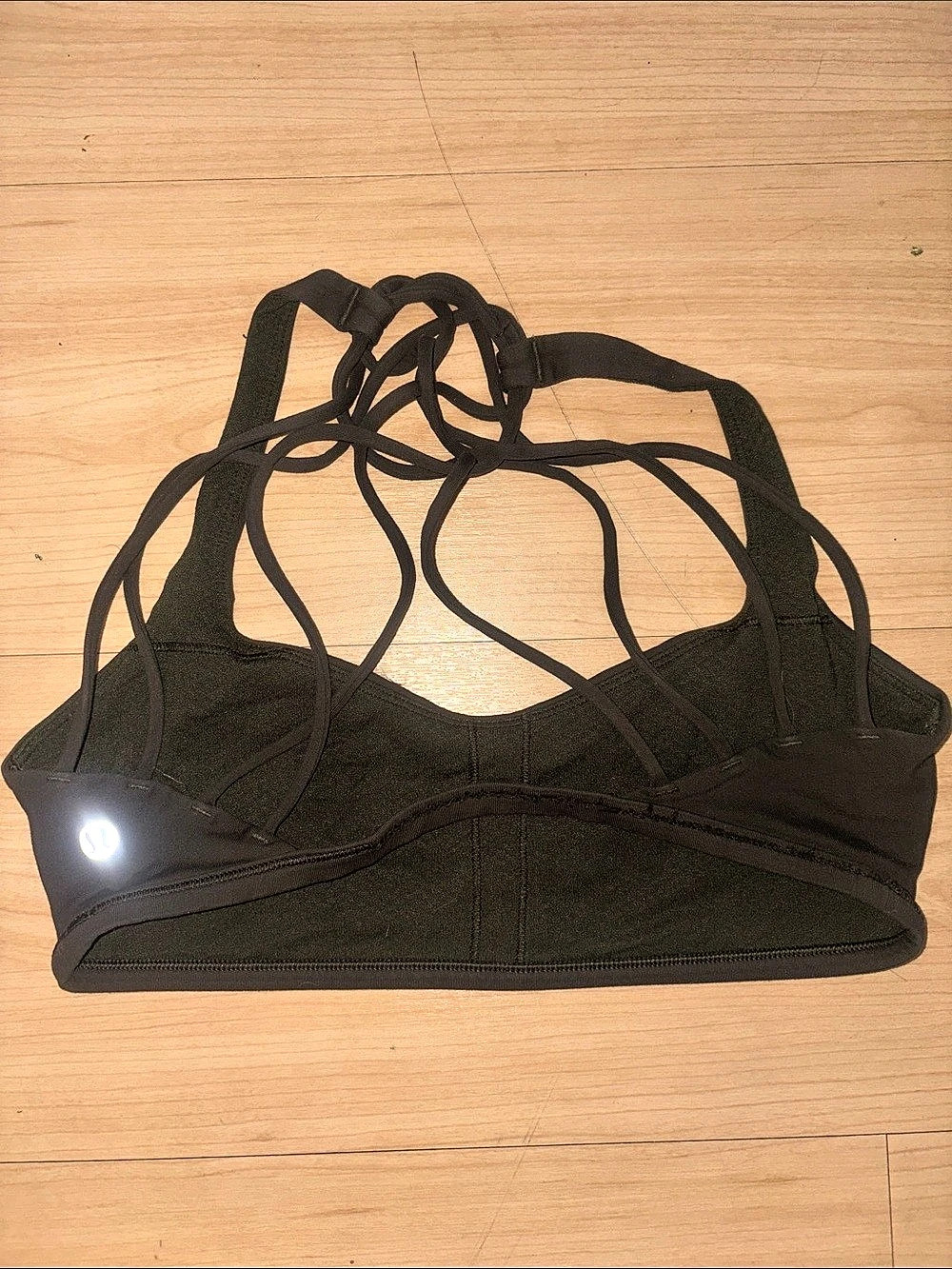 Lululemon Free to Be Wild Bra Black Strappy Sports Bra